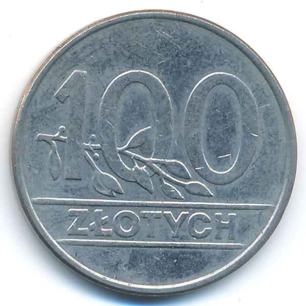 Польша, 100 злотых (1990 г.)