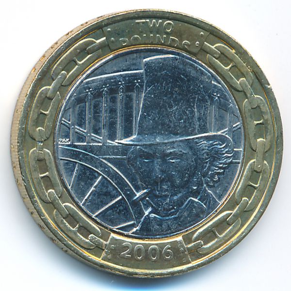 Великобритания, 2 фунта (2006 г.)