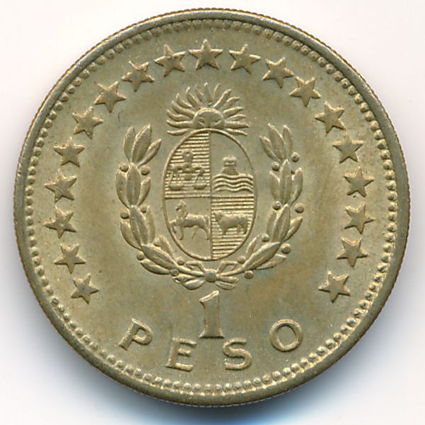 Уругвай, 1 песо (1965 г.)