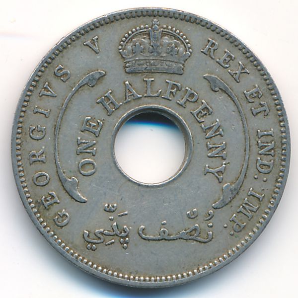 Британская Западная Африка, 1/2 пенни (1935 г.)