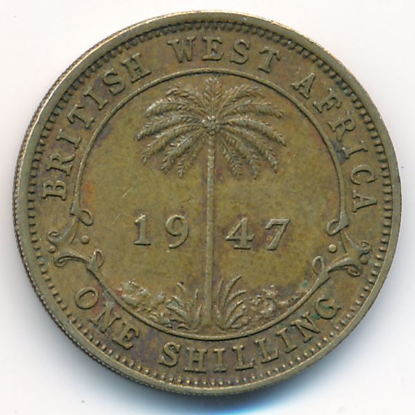 Британская Западная Африка, 1 шиллинг (1947 г.)
