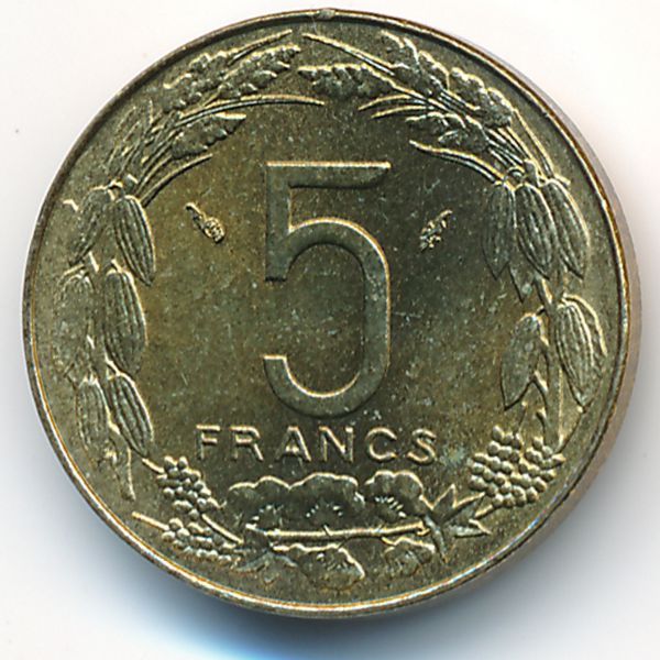Центральная Африка, 5 франков (1983 г.)