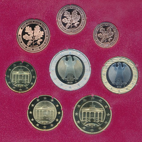 Германия, Набор монет (2005 г.)