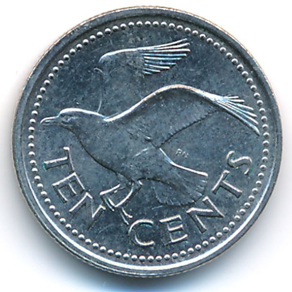 Барбадос, 10 центов (2008 г.)