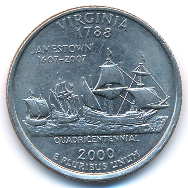 США, 1/4 доллара (2000 г.)