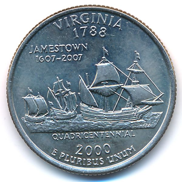 США, 1/4 доллара (2000 г.)