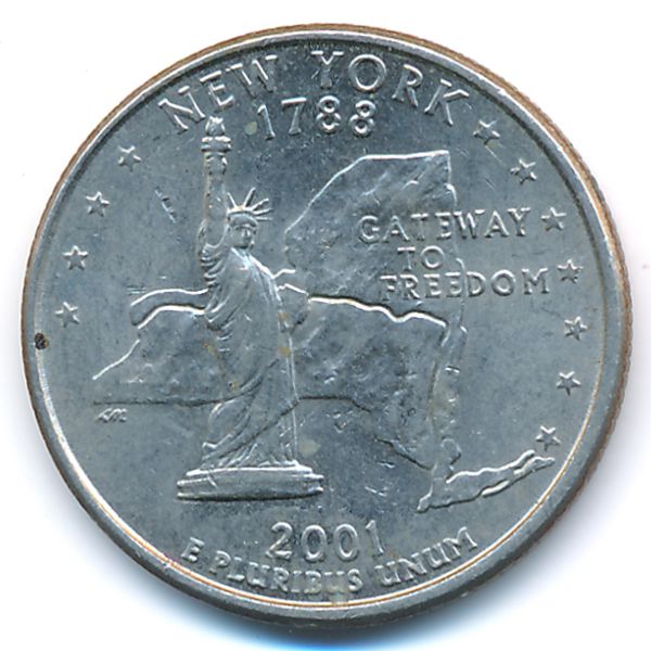 США, 1/4 доллара (2001 г.)