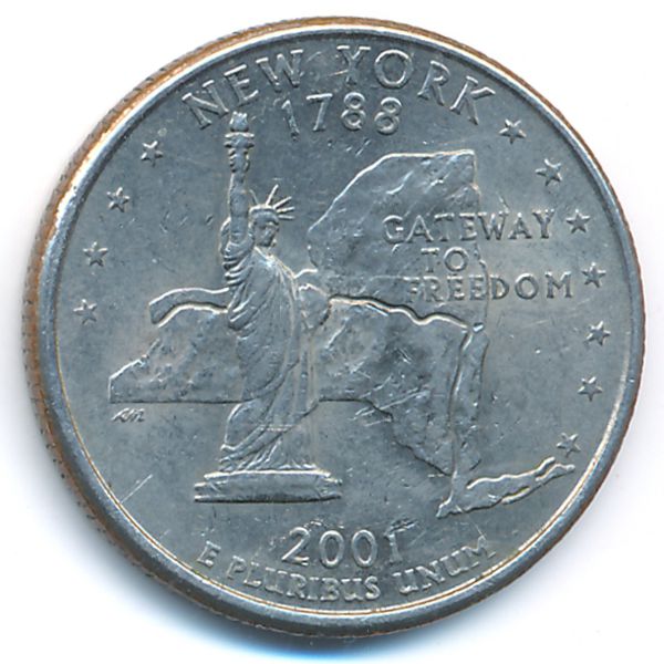 США, 1/4 доллара (2001 г.)