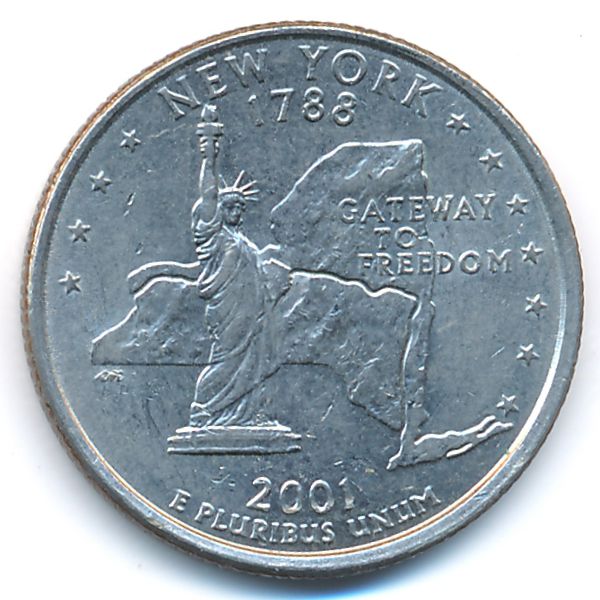 США, 1/4 доллара (2001 г.)