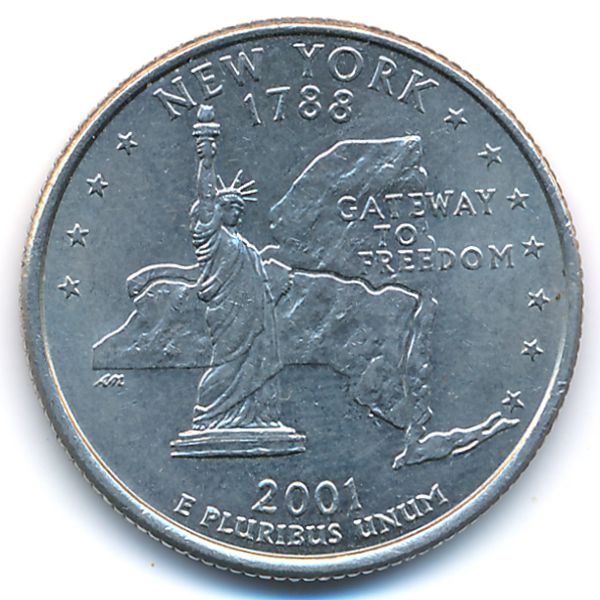 США, 1/4 доллара (2001 г.)