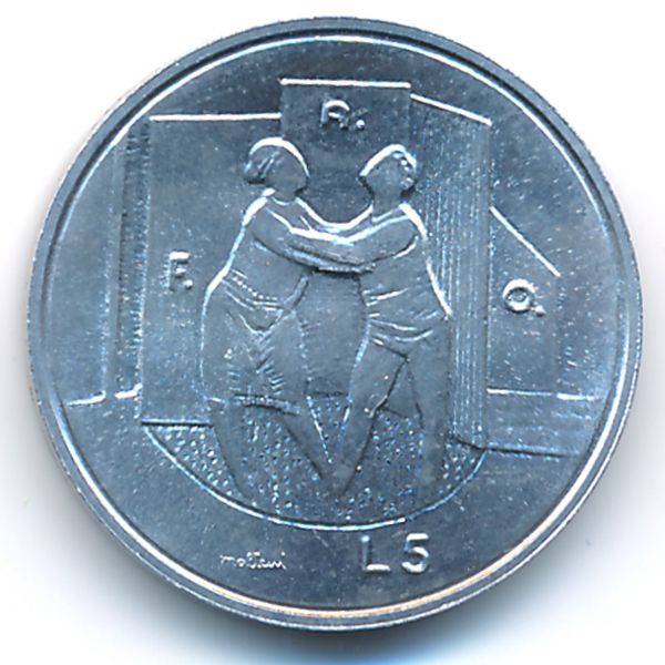 Сан-Марино, 5 лир (1976 г.)
