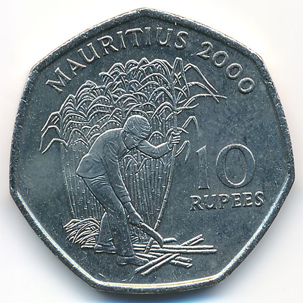 Маврикий, 10 рупий (2000 г.)