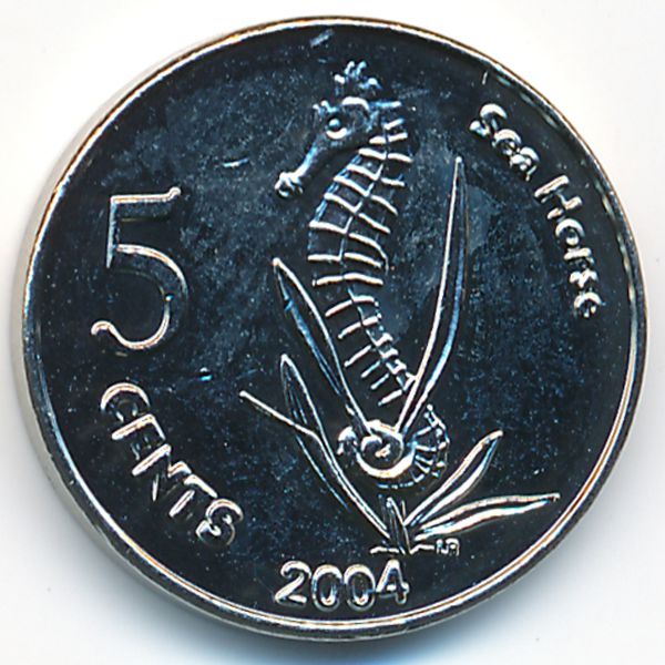 Кокосовые острова., 5 центов (2004 г.)