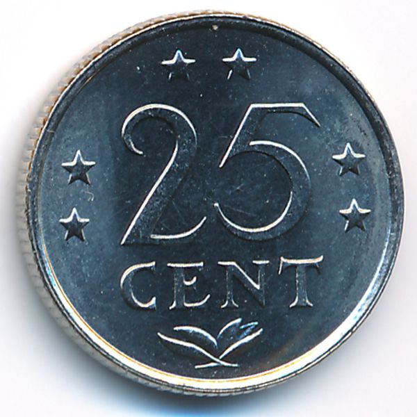 Антильские острова, 25 центов (1981 г.)