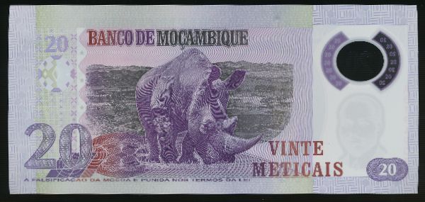 Мозамбик, 20 метикал (2011 г.)