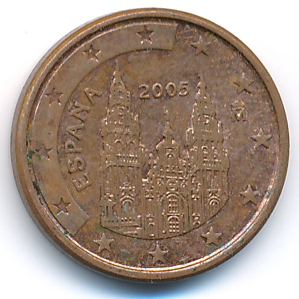 Испания, 1 евроцент (2005 г.)