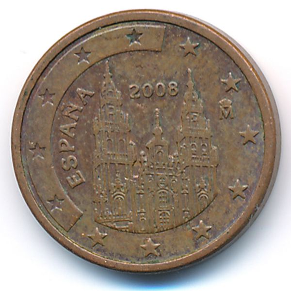 Испания, 1 евроцент (2008 г.)