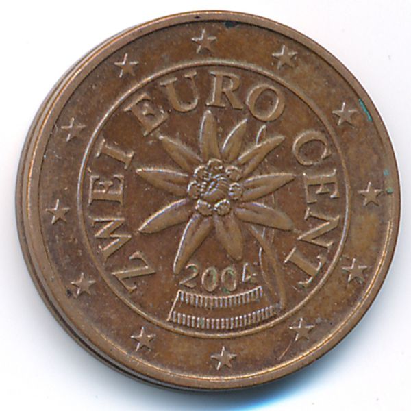 Австрия, 2 евроцента (2004 г.)
