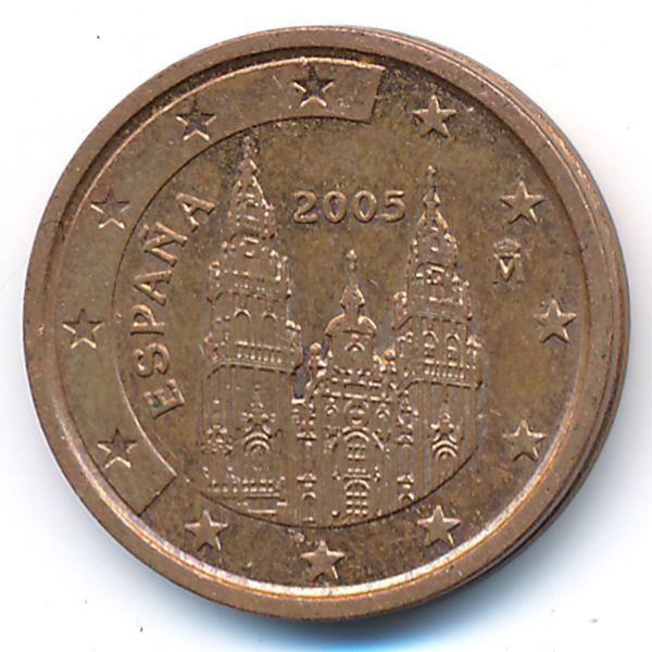 Испания, 2 евроцента (2005 г.)
