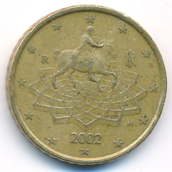 Италия, 50 евроцентов (2002 г.)