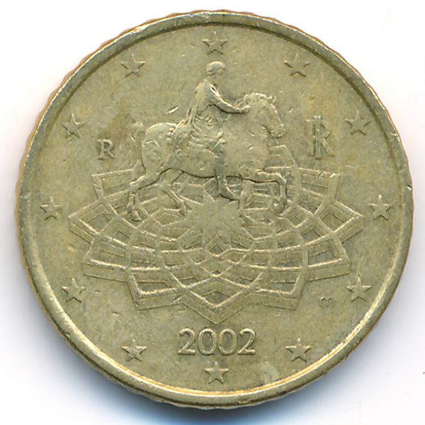 Италия, 50 евроцентов (2002 г.)