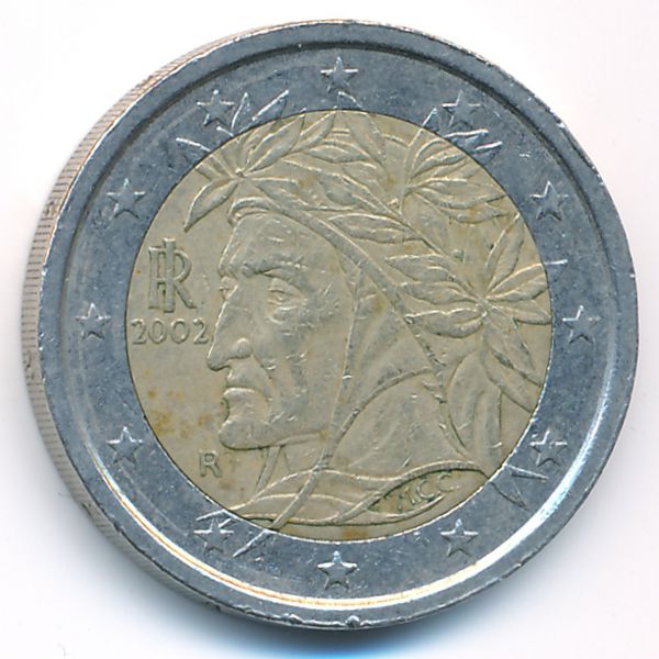 Италия, 2 евро (2002 г.)