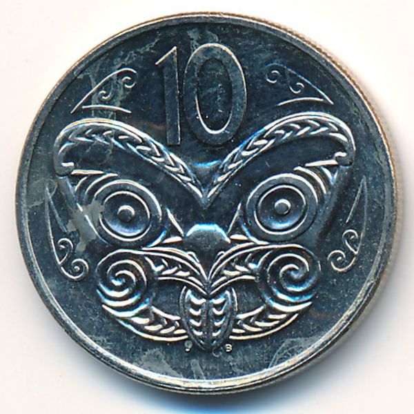 Новая Зеландия, 10 центов (1980 г.)