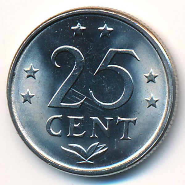 Антильские острова, 25 центов (1984 г.)