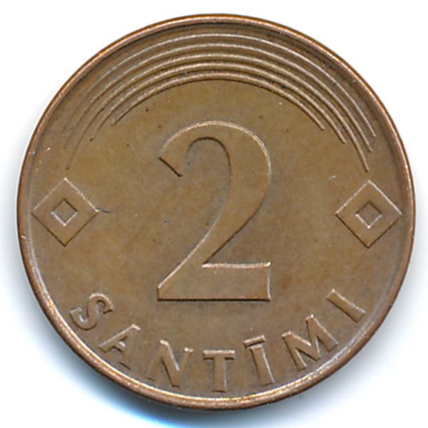 Латвия, 2 сантима (2000 г.)