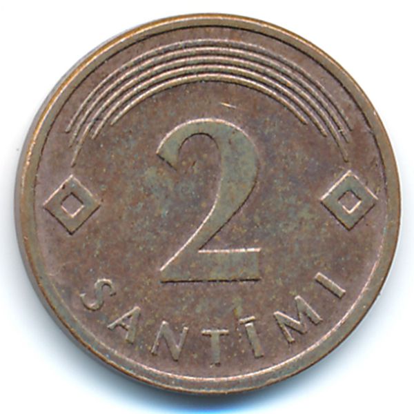 Латвия, 2 сантима (2007 г.)