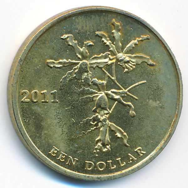 Остров Бонайре., 1 доллар (2011 г.)