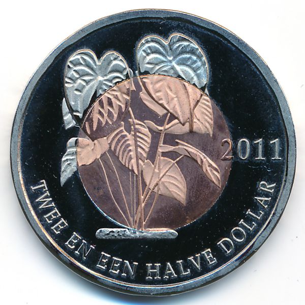 Остров Бонайре., 2 1/2 доллара (2011 г.)