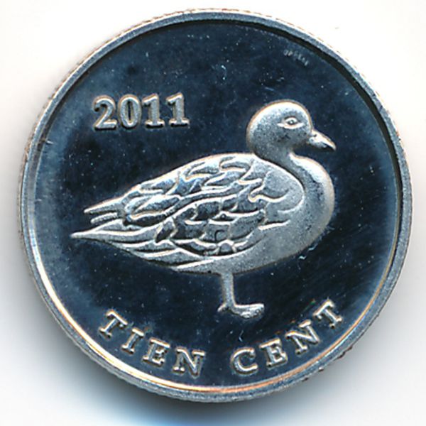 Остров Саба., 10 центов (2011 г.)