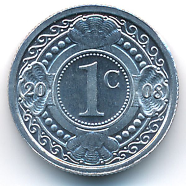 Антильские острова, 1 цент (2008 г.)