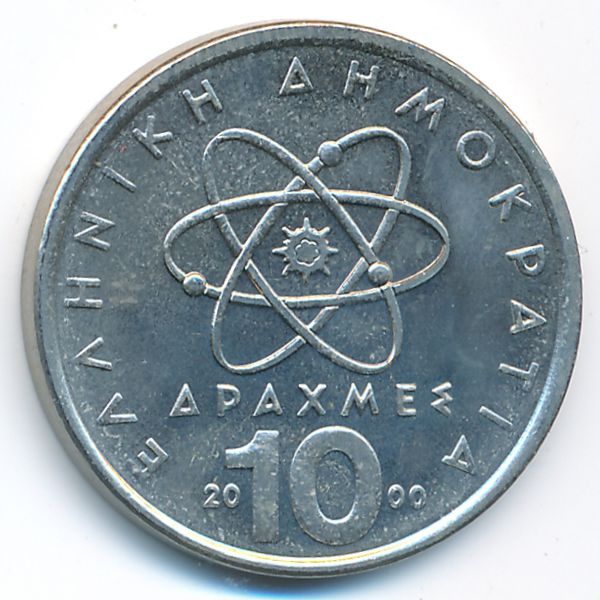 Греция, 10 драхм (2000 г.)