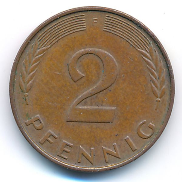 ФРГ, 2 пфеннига (1991 г.)