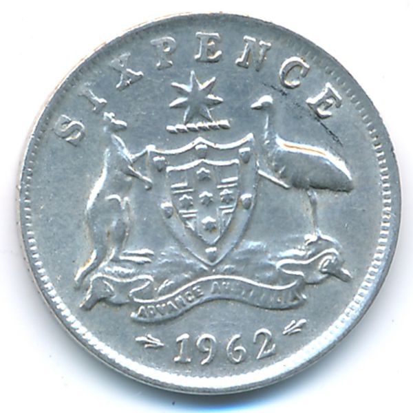 Австралия, 6 пенсов (1962 г.)