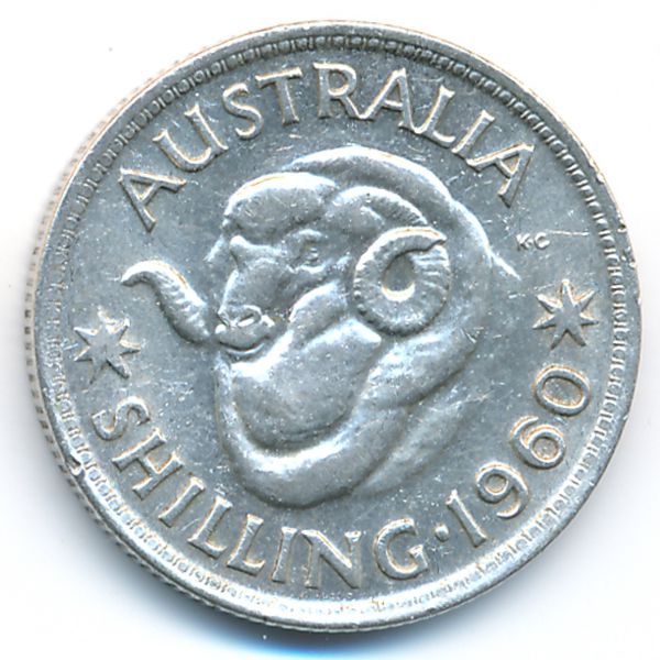 Австралия, 1 шиллинг (1960 г.)