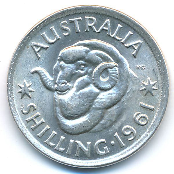 Австралия, 1 шиллинг (1961 г.)