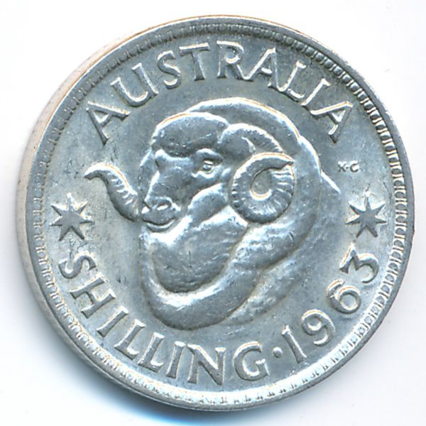 Австралия, 1 шиллинг (1963 г.)