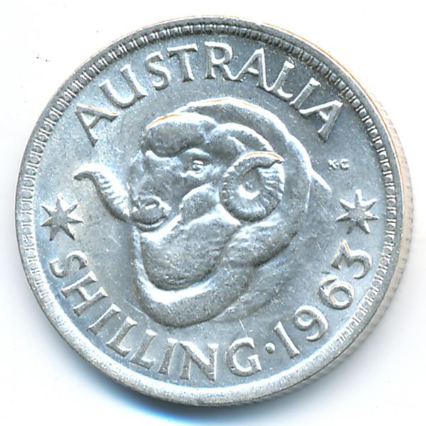 Австралия, 1 шиллинг (1963 г.)