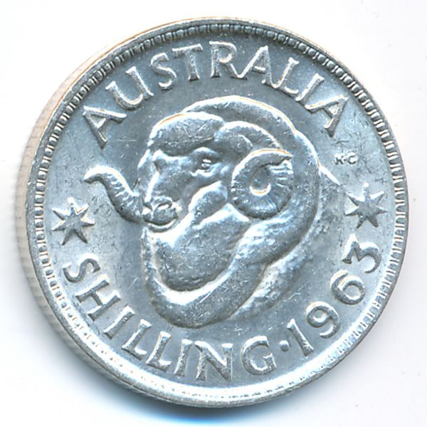 Австралия, 1 шиллинг (1963 г.)