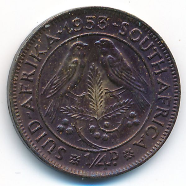 ЮАР, 1/4 пенни (1953 г.)