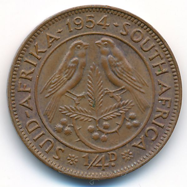 ЮАР, 1/4 пенни (1954 г.)