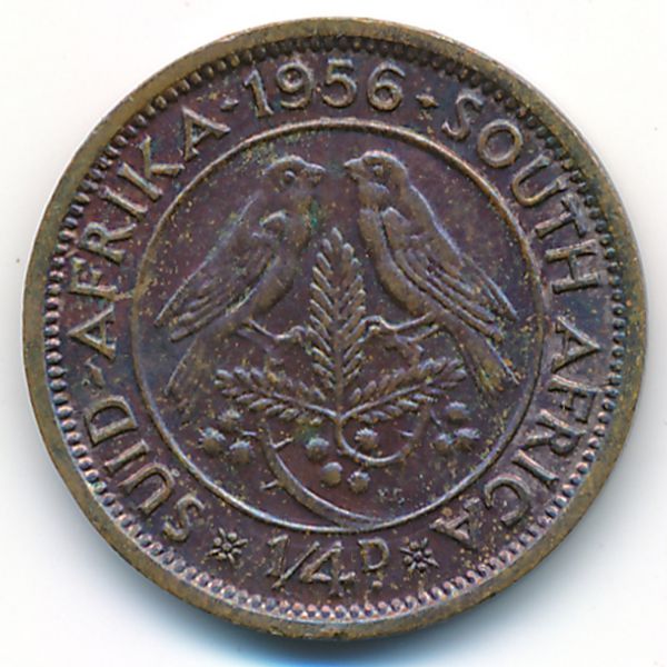 ЮАР, 1/4 пенни (1956 г.)