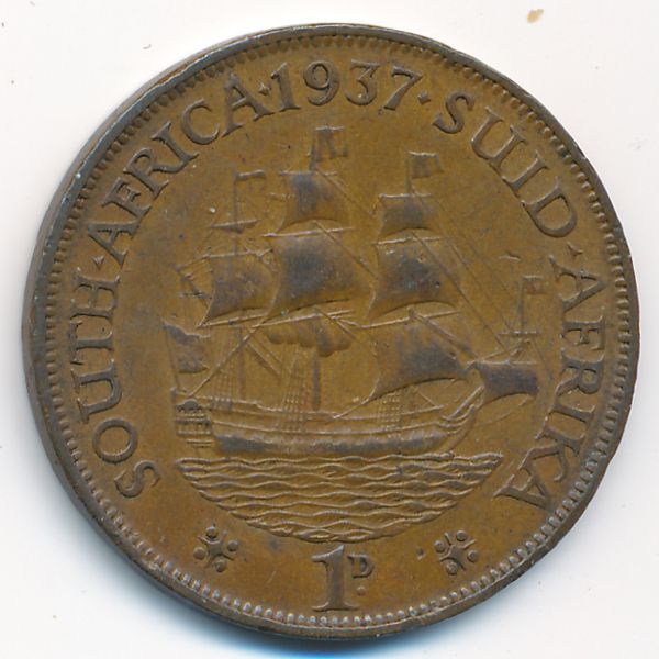 ЮАР, 1 пенни (1937 г.)