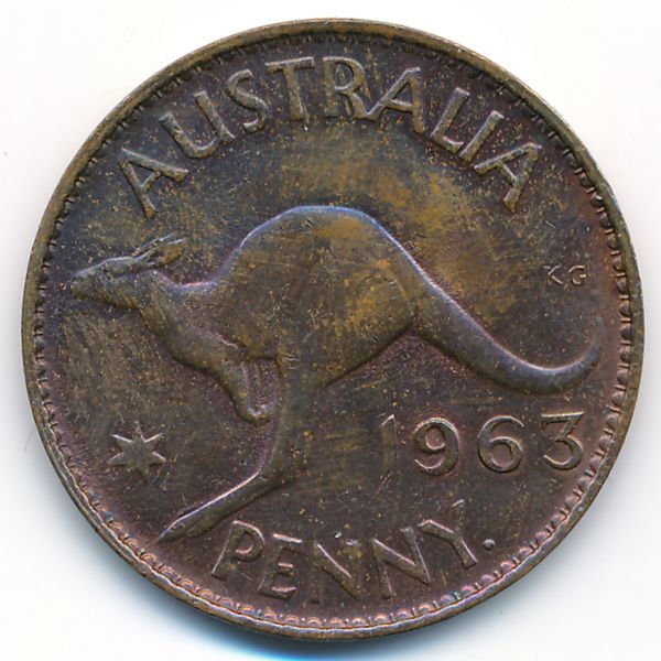 Австралия, 1 пенни (1963 г.)
