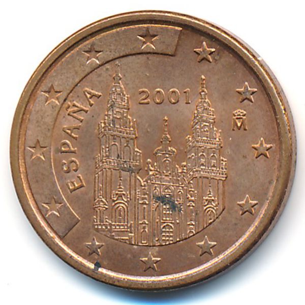 Испания, 5 евроцентов (2001 г.)