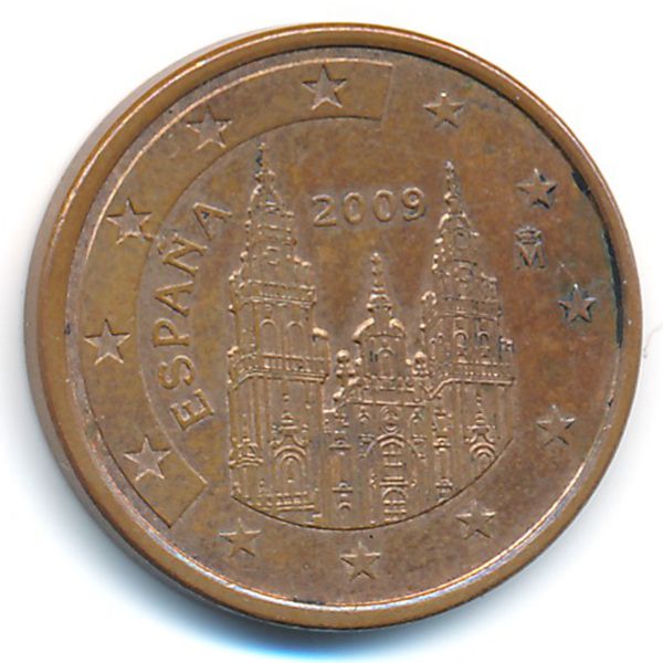 Испания, 5 евроцентов (2009 г.)