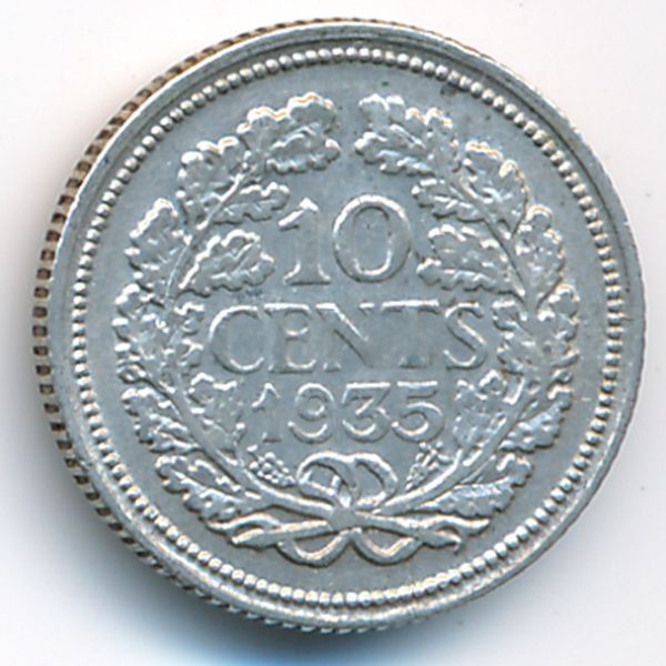 Нидерланды, 10 центов (1935 г.)